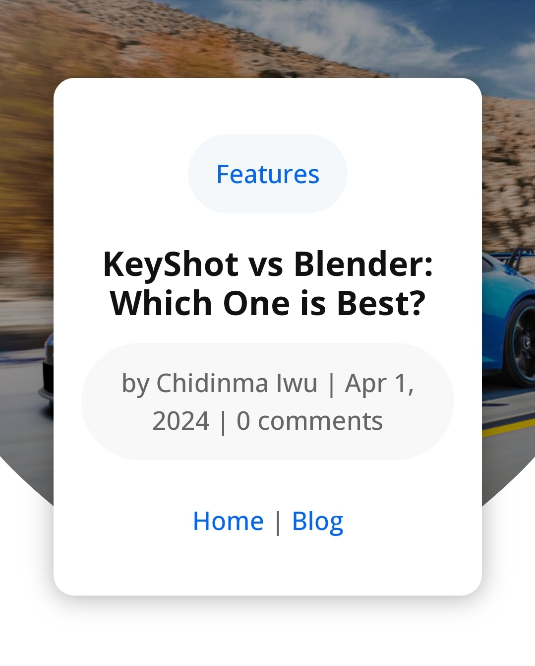 Ranks #1 on Google search (Keyshot Vs Blender)