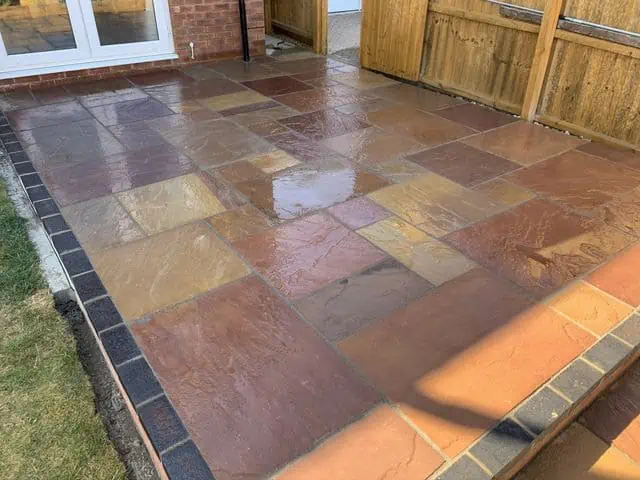 Patio paving example