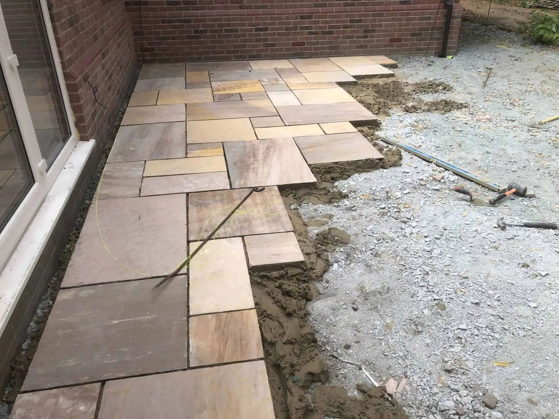 Patio installation example