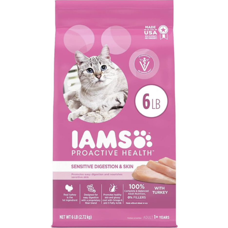 IAMS Proactive Health Adult Sensitive Digestion & Skin Dry Cat Food