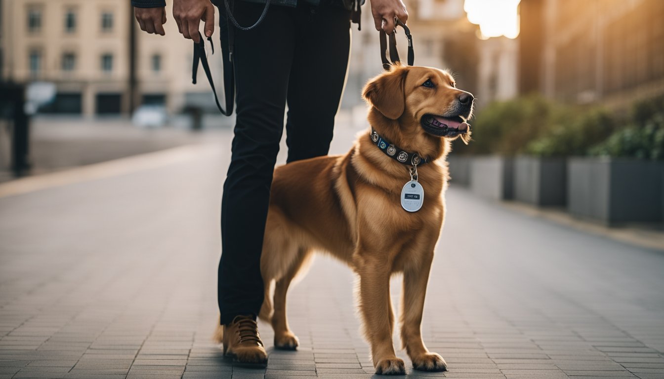 dog collar with ID tag