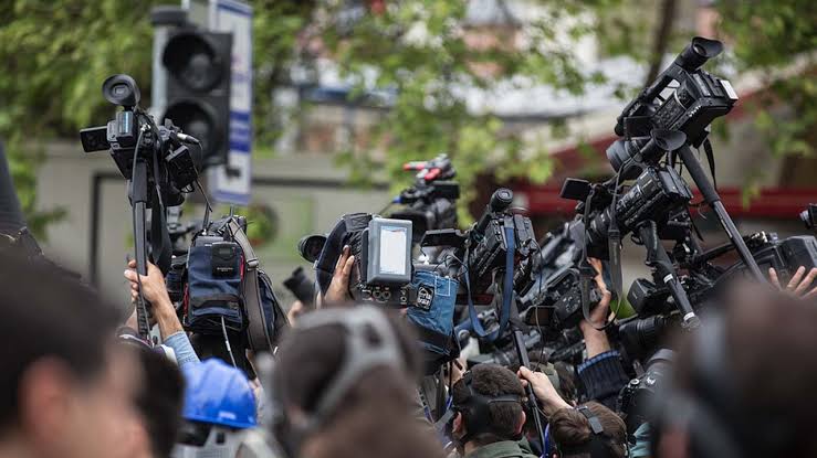 Nigerian journalist camera crew