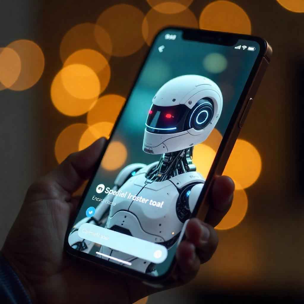 AI Chatbot in customer hand