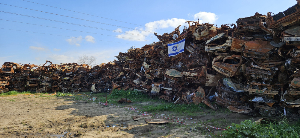 Burial Ground for Cars Destroyed on October 7th, Tekumah, Israel