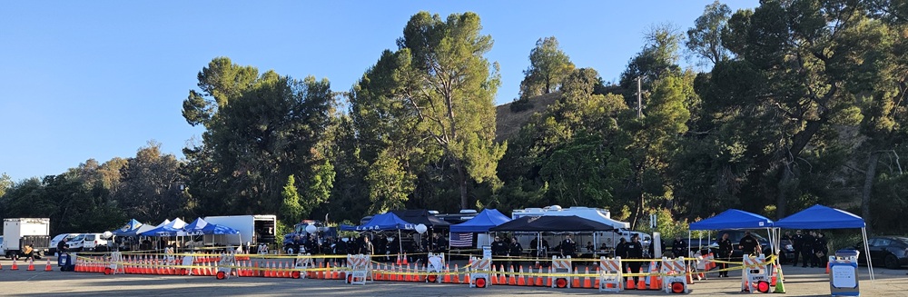 Command post officers preparing for deployment