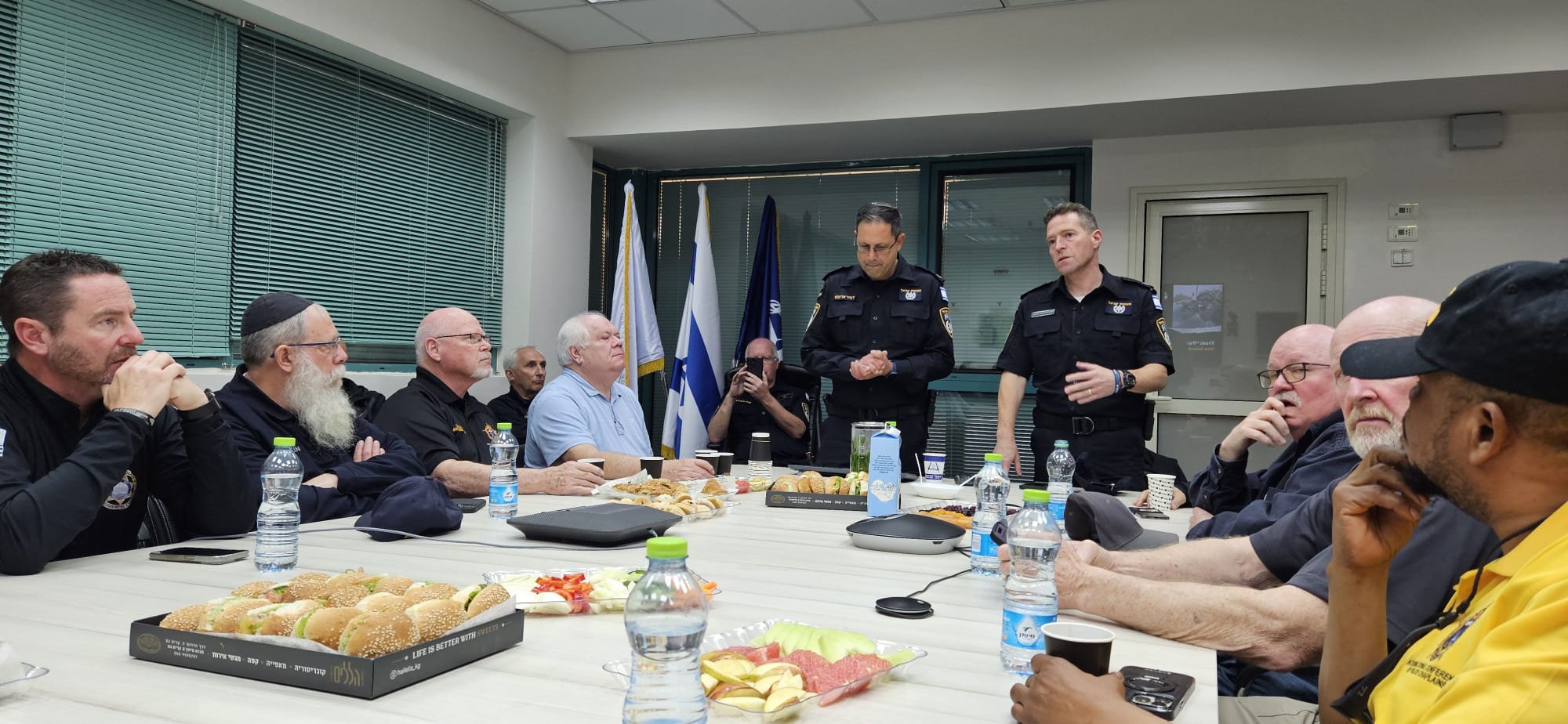 Superintendent Dvir Arubas delivers a security briefing on the events of October 7th.