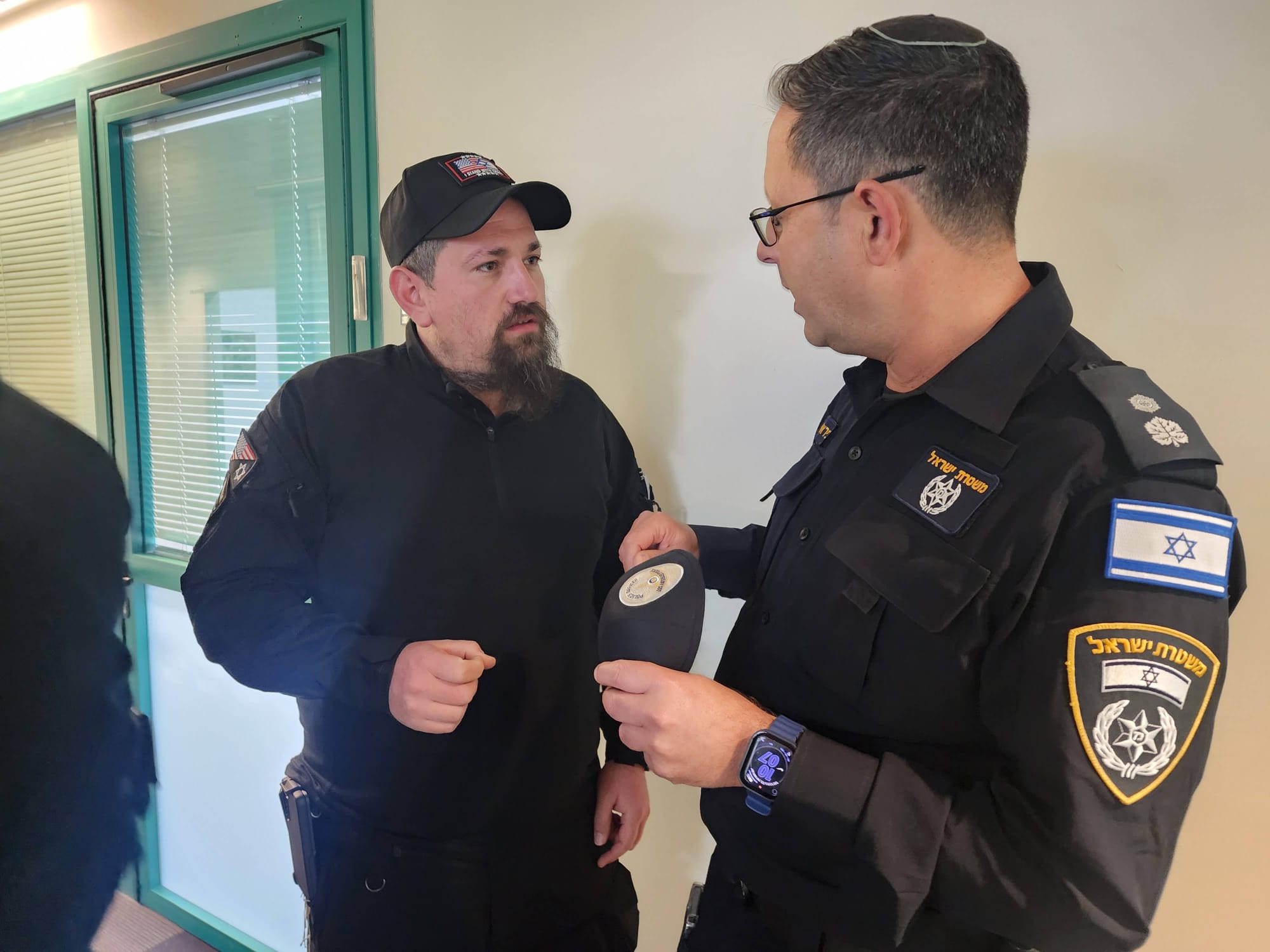 A meaningful moment with Chief Superintendent Dvir Arubas during our visit.