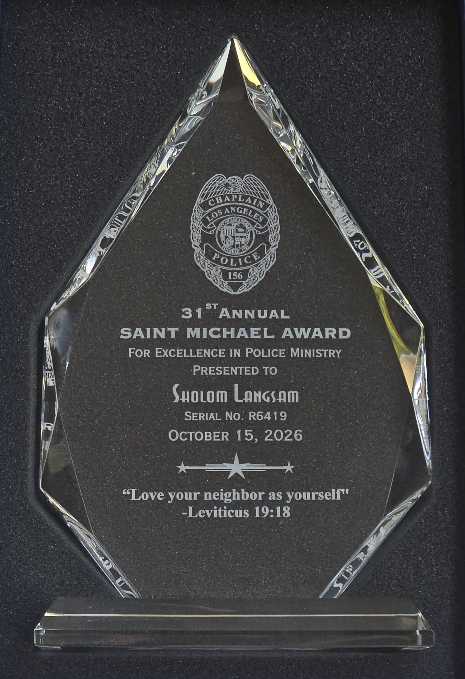LAPD Award Dinner