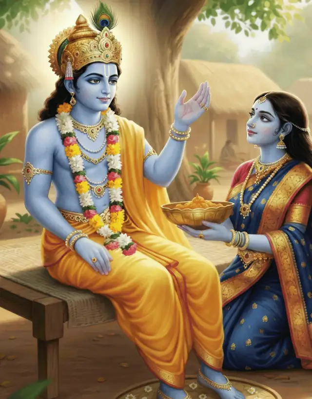 2. Draupadi and Shree Krishna