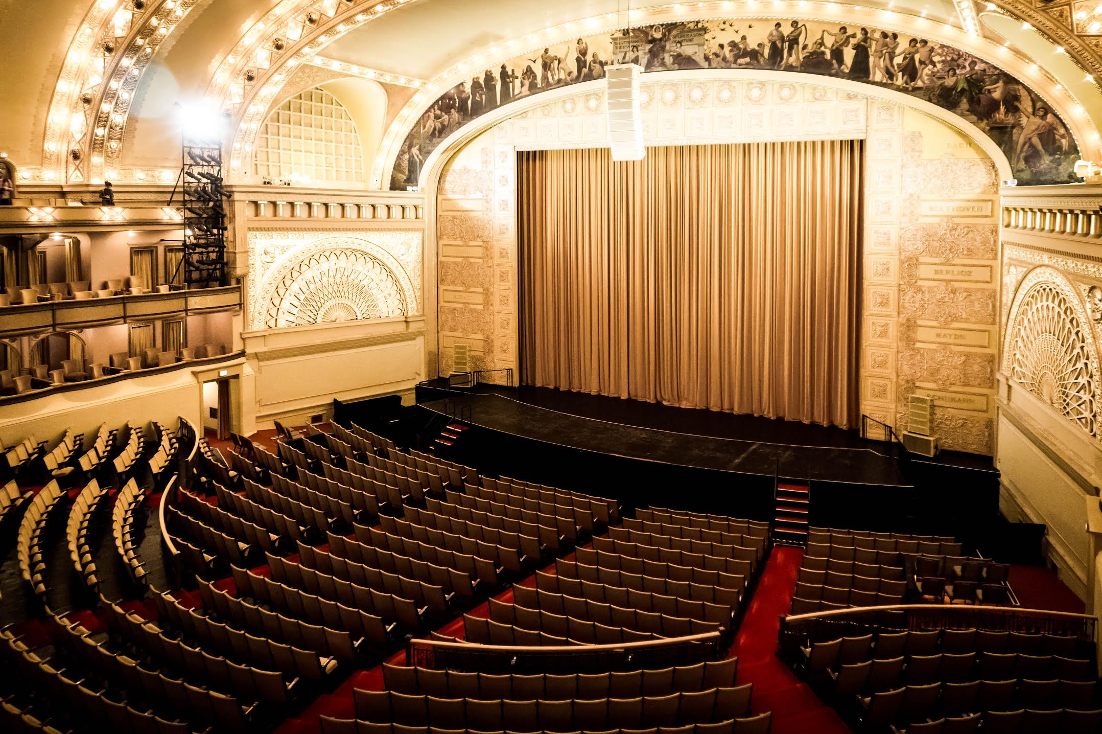 Seating at The Auditorium Theatre in Chicago.