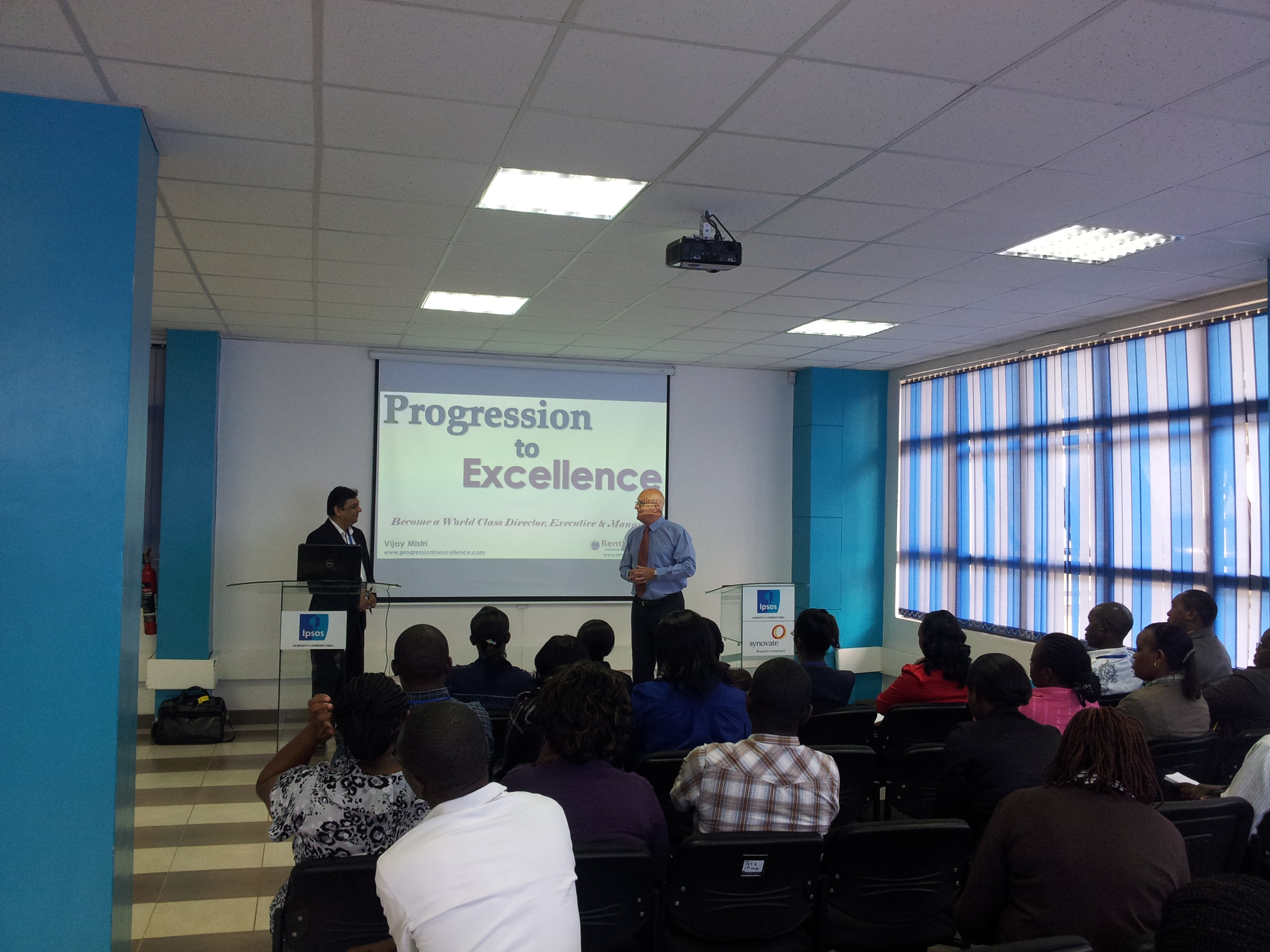 Vijay Mistri delivering Progression to Excellence programme at Ipsos