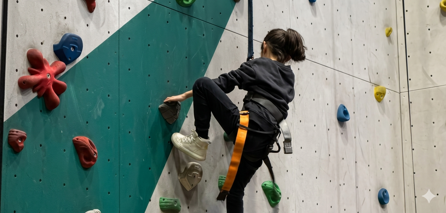 Amelia climbing